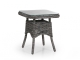 Brafab Rosita Beistelltisch 50x50x56cm, Geflecht grau, mit Glasplatte