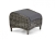 Brafab Rosita Fußhocker, Geflecht grau, inkl. Kissen