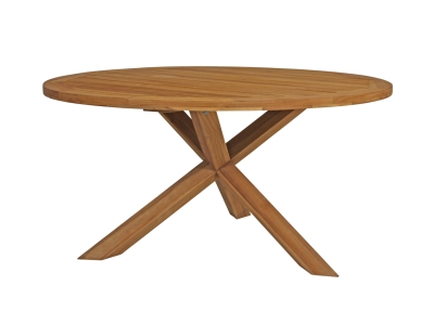 Brafab Eios Gartentisch rund 150cm aus Teakholz