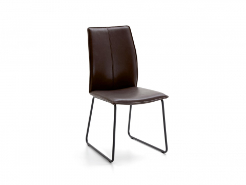 Niehoff Capri Design-Stuhl Eisen Prisma schlamm