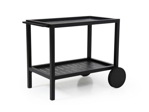 Brafab Belfort Servierwagen, schwarz 82x56cm