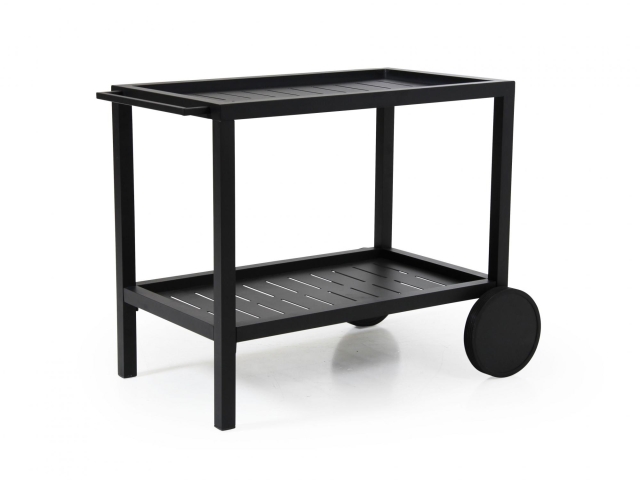 Brafab Belfort Servierwagen, schwarz 82x56cm