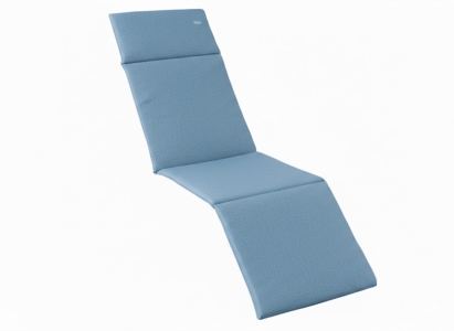 Sieger Relaxsessel-Auflage Baumwoll-Polyester-Mix, hellblau 49x164x4cm