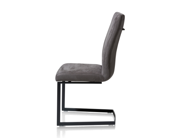 Habufa Sofie Schwingstuhl Metall schwarz Bezug stahlgrau