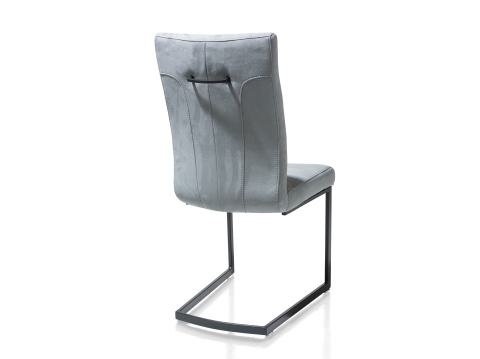 Habufa Sofie Schwingstuhl Metall schwarz Bezug skyblue