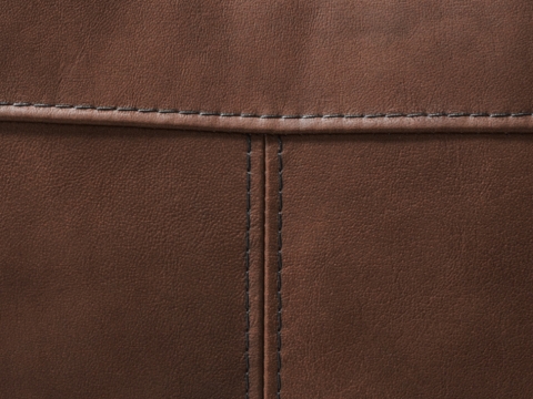 Habufa Leon Schwingstuhl Edelstahlgestell Vierkantrohr Leder lava