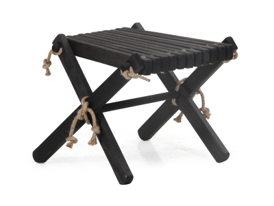 Brafab Ribbon Fu&szlig;hocker schwarz