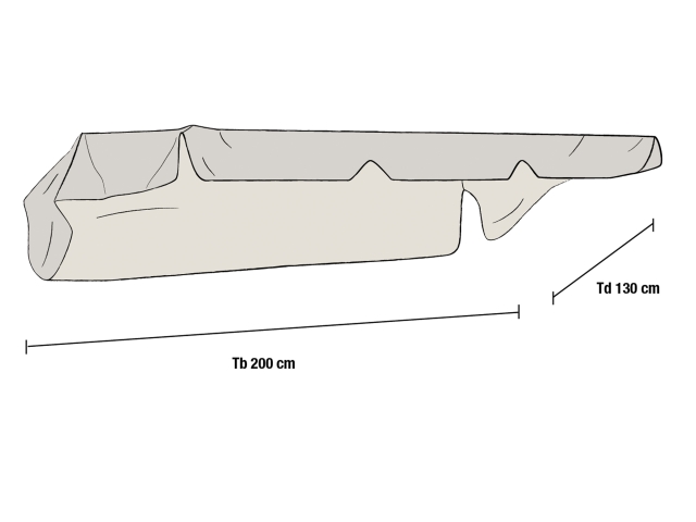 Brafab Bonn - Dach f�r Hollywoodschaukel beige