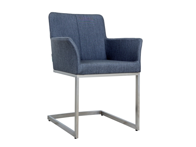 Zebra Annex Swing Sessel Edelstahl, gepolstert turmalin-grey