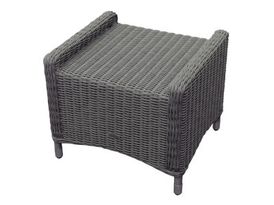 Zebra Novus Hocker Slate ohne Kissen 57 cm x 51 cm x 48 cm