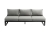 Zebra Fly Lounge 3-Sitzer Aluminium graphite B:207 x T 70 x H: 82 cm