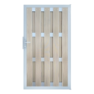 Groja BPC Fertigzaun Tor 100x180cm BiColor-Sand - gerillt Groja BPC Fertigzaun Tor 100x180cm BiColor-Sand - gerillt
