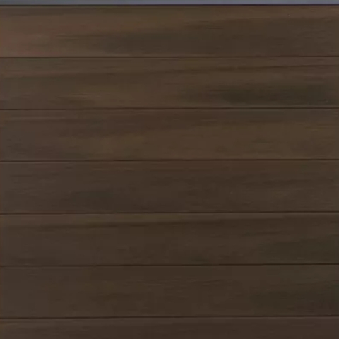 GrojaSolid Grande BPC Steckzaun-Set 180x180cm walnuss co-extrudiert