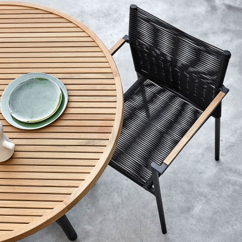 Apple Bee Jakarta Armlehnstuhl black