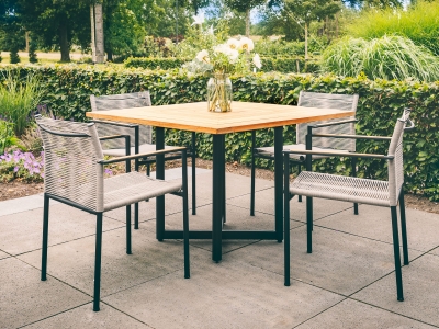 Apple Bee Jakarta Dining-Set 3 grey ca. 224x224cm