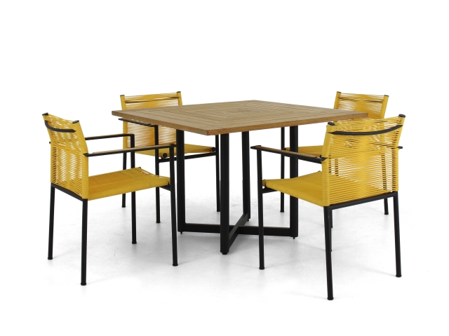 Apple Bee Jakarta Dining-Set 5 lemon ca. 224x224cm