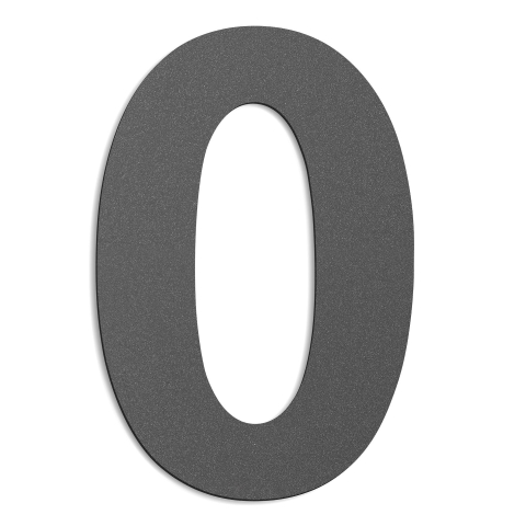 CMD Hausnummer gro� 0 anthrazit