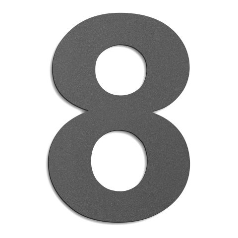 CMD Hausnummer gro� 8 anthrazit