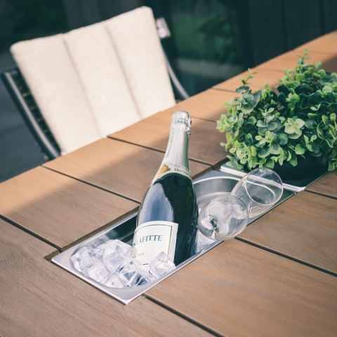 Apple Bee Milou Bartisch 150x78cm, Schwarz