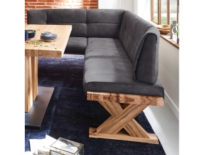 Eckbank 205cm anthrazit