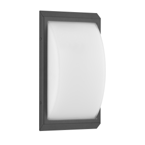 LCD Wandleuchte 053LEDSEN Edelstahl-Graphit