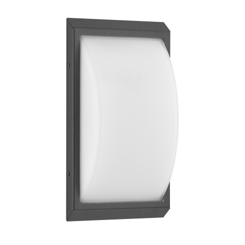 LCD Wandleuchte 053LEDSEN Edelstahl-Graphit