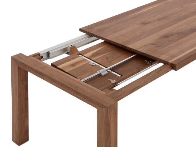 Niehoff Butterfly Frontslide-Ausziehtisch, 1 Klappeinlage, 90 x180cm
