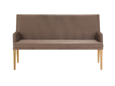 Niehoff Colorado Komfortbank Wildeiche, Microfaser Nirvana braun