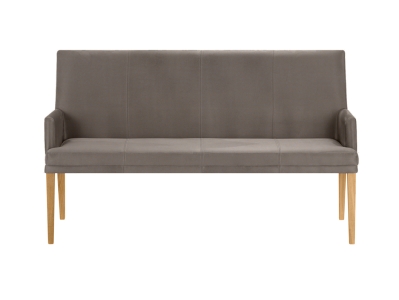 Niehoff Colorado Komfortbank Wildeiche, Microfaser Nirvana schlamm