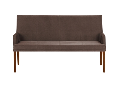 Niehoff Colorado Komfortbank Wild-Nussbaum, Microfaser Atlantis Havanna braun