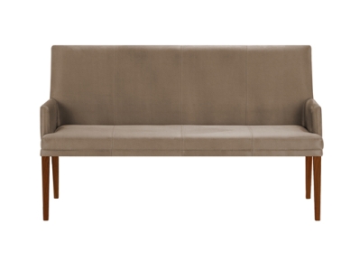 Niehoff Colorado Komfortbank Wild-Nussbaum, Leder Napoli stone