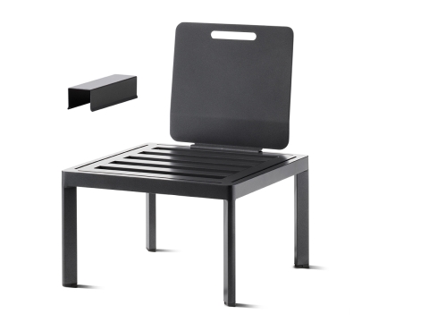 Sieger Lugo Lounge-Basis Aluminium eisengrau ohne Kissen