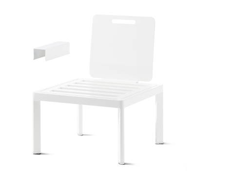 Sieger Lugo Lounge-Basis Aluminium wei� ohne Kissen