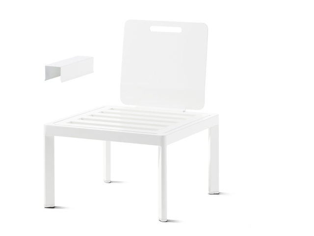 Sieger Lugo Lounge-Basis Aluminium wei� ohne Kissen