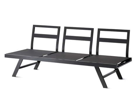 Sieger Auckland Daybed, Aluminium eisengrau - Polster hellgrau 204x89cm