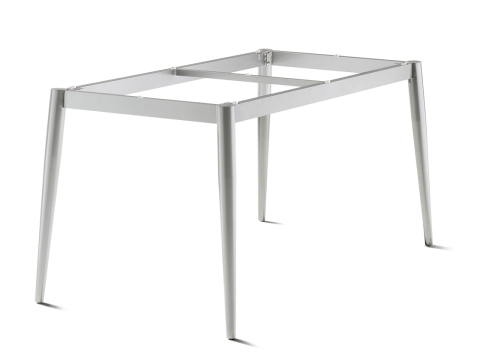Sieger Loft Tischgestell Aluminium Rundrohr graphit, 140 x 70cm