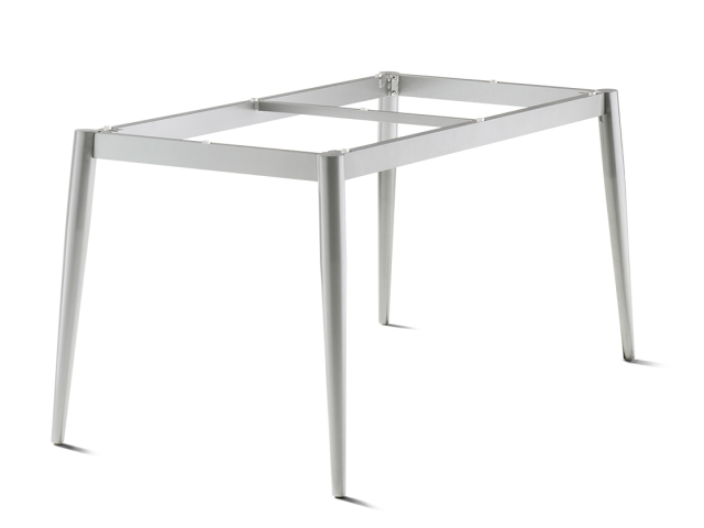 Sieger Loft Tischgestell Aluminium Rundrohr graphit, 140 x 70cm