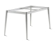 Sieger Loft Tischgestell Aluminium Rundrohr graphit, 140 x 70cm
