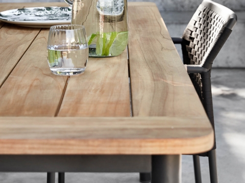 Apple Bee Elle Dining-Tisch Teak 180x90cm