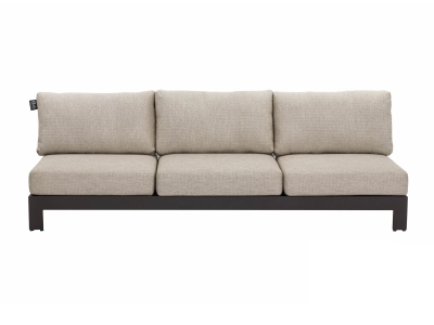 Apple Bee Sticks and More 3-Sitzer Sofa 216cm Alu taupe