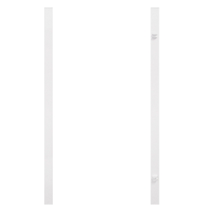 Doppeltor-Pfosten wei&szlig;, 2er-Set 0729 f&uuml;r H&ouml;he 180cm