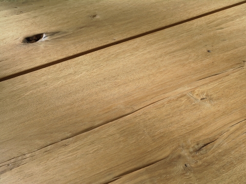 Niehoff Choice Tisch Balkeneiche natur, Trapezkufe, 220cm