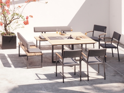 Zebra Gartenm&ouml;bel-Set Quadux Alu