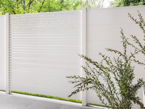 Zaunfeld System Rhombus Alu wei� 2952 59x180cm