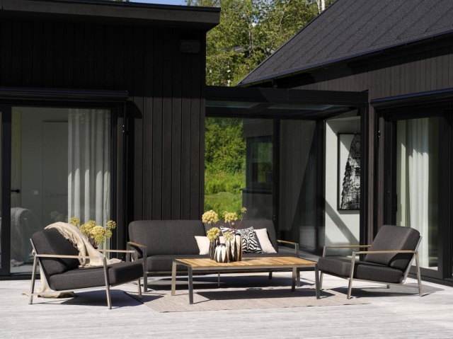 Brafab Naos Loungesessel, Edelstahlgestell inkl. Polster