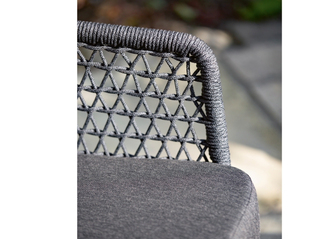 Niehoff Kubu Loungesessel inkl. Kissen, Kordelflechtung