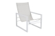 Brafab Vevi Loungesessel Aluminium wei�, off-white
