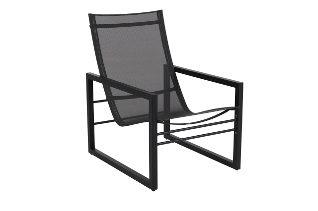 Brafab Vevi Loungesessel Aluminium schwarz