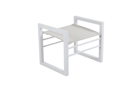 Brafab Vevi Fu�hocker 56x45x48cm Aluminium wei�