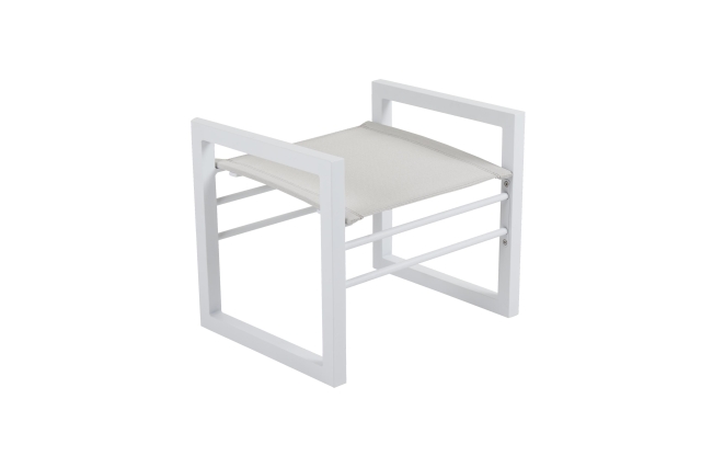 Brafab Vevi Fu�hocker 56x45x48cm Aluminium wei�